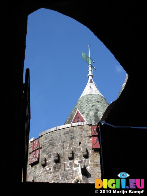 SX13530 Frames wind vane at Castle Coch tower